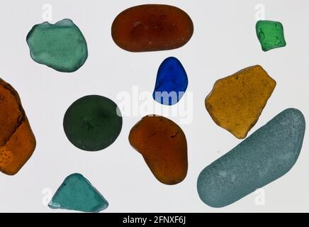 sea glass banff beach scotland abstract Stock Photo