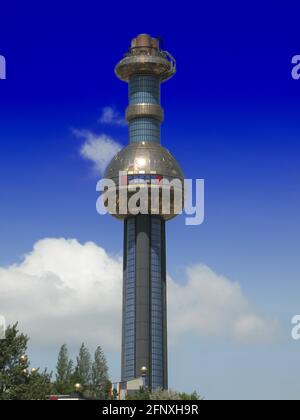 Spittelau waste incineration plant, Austria, Vienna Stock Photo