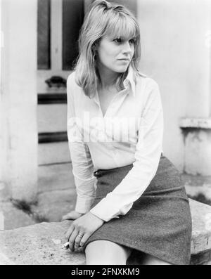 Carol White, Half-Length Publicity Portrait for the British Film, 'Poor Cow', Anglo-Amalgamated (UK release), National General Pictures (USA release), 1967 Stock Photo