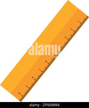 Isolated ruler icon School supplies Vector illustration Stock Vector