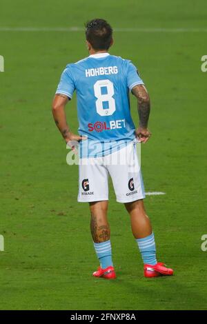 Lima, Peru. 19th May, 2021. Alejandro Hohberg during a match between Sporting Cristal (PER) vs Rentistas (URU) played at the Estádio Nacional del Peru, in Lima, Peru. Game valid for Group E, fifth round of the group stage of CONMEBOL Libertadores 2021. Credit: Ricardo Moreira/FotoArena/Alamy Live News Stock Photo