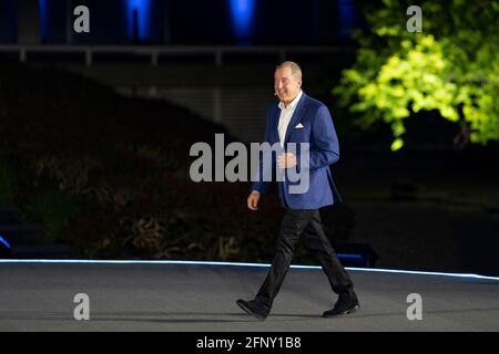 Dearborn, Michigan, USA. 19th May, 2021. Ford Motor Company executive chairman BILL FORD speaks at an event to launch the new all-electric pickup truck at an event at the Ford World Headquarters in Dearborn, Michigan on May 19, 2021. Credit: Dominick Sokotoff/ZUMA Wire/Alamy Live News Stock Photo