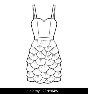 Share 153+ simple dress sketch design