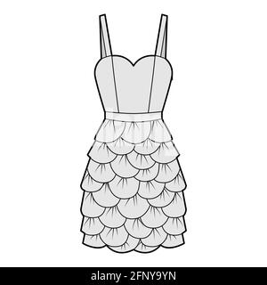 Fashion design drawing of gown dresses by Sharmistha - Trendy Art Ideas