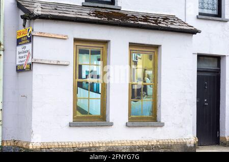 Letterkenny, County Donegal, Ireland. House for sale in the town centre. Stock Photo