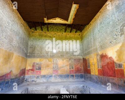 House of Menander (Casa del Menandro) - Pompeii archaeological site, Italy Stock Photo