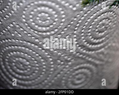 kitchen paper towel detail  close up macro Stock Photo