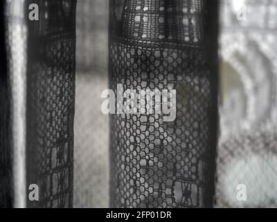 curtain window background texture detail Stock Photo
