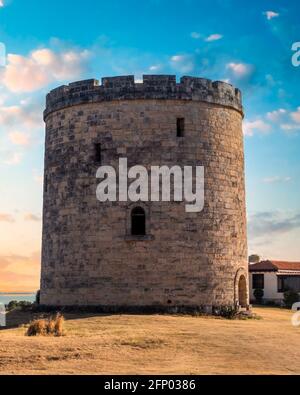 Colonial Fort, El Meson del Quijote, Varadero, Cuba Stock Photo