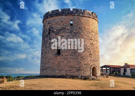 Colonial Fort, El Meson del Quijote, Varadero, Cuba Stock Photo