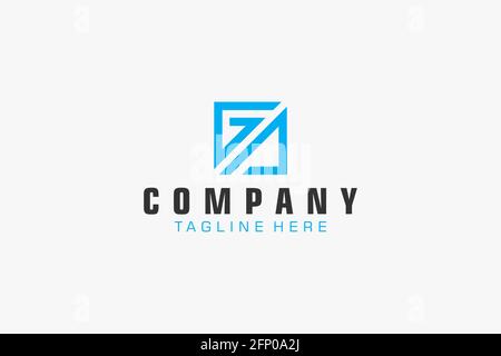 Abstract Initial Letter GP Logo. Usable for Business, Technology and Branding Logos. Flat Vector Logo Design Template. Stock Vector