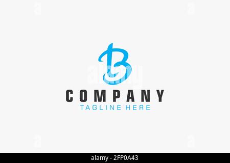 Abstract Initial Letter TB or BT Logo. Usable for Business, Technology and Branding Logos. Flat Vector Logo Design Template. Stock Vector