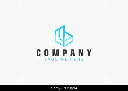 Abstract Initial Letter B Logo. Usable for Business, Technology and Branding Logos. Flat Vector Logo Design Template. Stock Vector
