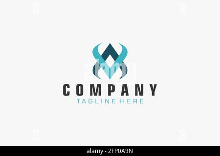 Abstract Initial Letter A or AV Logo. Usable for Business, Technology and Branding Logos. Flat Vector Logo Design Template. Stock Vector
