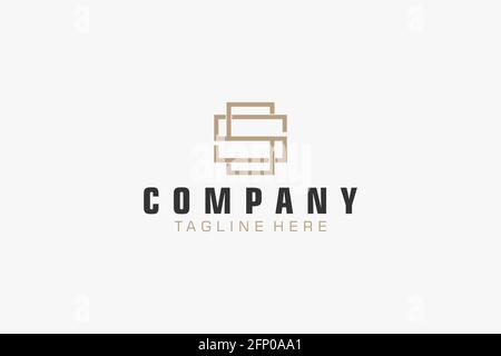 Abstract Initial Letter S Logo. Usable for Business, Technology and Branding Logos. Flat Vector Logo Design Template. Stock Vector