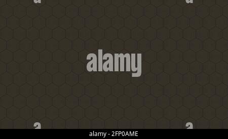 Black backdrop and abstract background of hexagonal gold lines Stock Vector