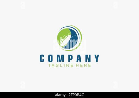 Inspections Pest Vector illustration shape house and leaves for property Stock Vector