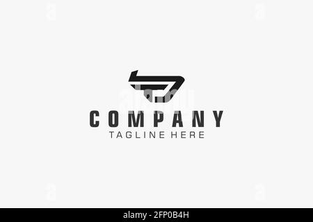 Abstract Initial Letter TB or BT Logo. Usable for Business, Technology and Branding Logos. Flat Vector Logo Design Template. Stock Vector