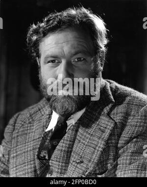 JAMES ROBERTSON JUSTICE Publicity Portrait in WHISKY GALORE ! 1949 director ALEXANDER MACKENDRICK novel Compton Mackenzie screenplay Compton Mackenzie and Angus MacPhail producer Michael Balcon An Ealing Studios production / General Film Distributors (GFD) Stock Photo