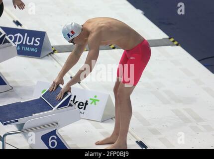 Budapest, Hungary. 20th May, 2021. Maxime Gousset of France BUTTERFLY - PRELIMINARY during the 2021 LEN European Championships, Swimming event on May 20, 2021 at Duna Arena in Budapest, Hungary - Photo by Laurent Lairys/ABACAPRESS.COM Credit: Abaca Press/Alamy Live News Stock Photo