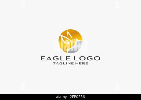 eagle vector illustration design icon logo. Stock Vector