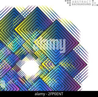 Geometric colorful abstract background template design Stock Vector