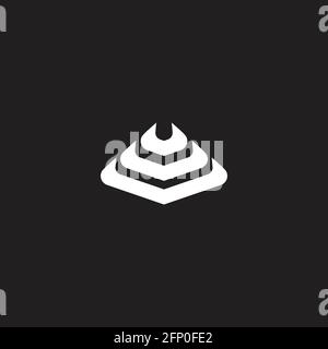 curves motion beauty elegant curves shape geometric logo vector Stock Vector