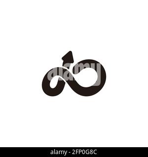 loop motion arrow up simple design vector Stock Vector