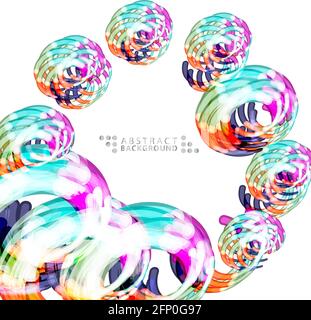 Geometric colorful abstract background template design Stock Vector