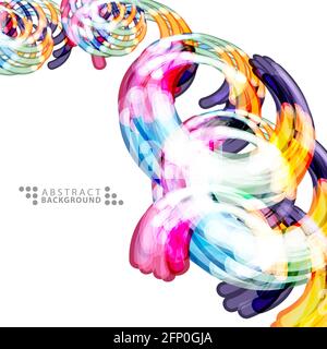 Geometric colorful abstract background template design Stock Vector