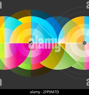 Geometric colorful abstract background template design Stock Vector