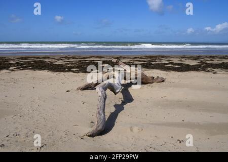 Harlech Beach Wales Stock Photo