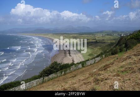 Harlech Beach Wales Stock Photo