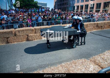 Red Bull Soapbox 2009 in Downtown Los Angeles. Stock Photo