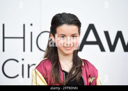 Lilly Aspell attending an outdoor screening of Wonder Woman 1984 at the Honourable Artillery Company, London. Picture date: Thursday May 20, 2021. Stock Photo