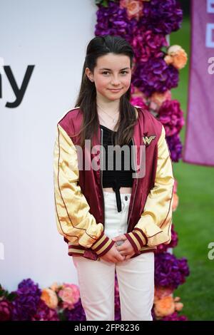 Lilly Aspell attending an outdoor screening of Wonder Woman 1984 at the Honourable Artillery Company, London. Picture date: Thursday May 20, 2021. Stock Photo