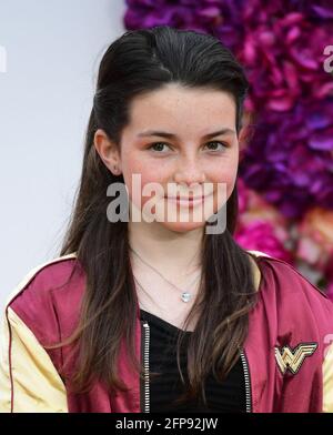 Lilly Aspell attending an outdoor screening of Wonder Woman 1984 at the Honourable Artillery Company, London. Picture date: Thursday May 20, 2021. Stock Photo