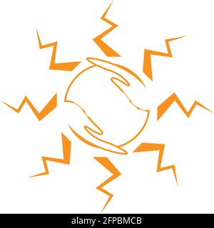 Sun logo icon flat design vector template illustration Stock Vector