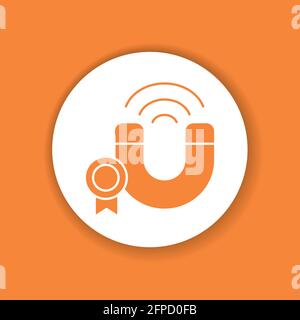 Attracting guests and sponsors glyph color icon. Event management. Sign for web page, mobile app, button, logo. Stock Vector