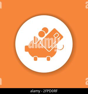 Budgeting glyph color icon. Event management. Sign for web page, mobile app, button, logo. Stock Vector