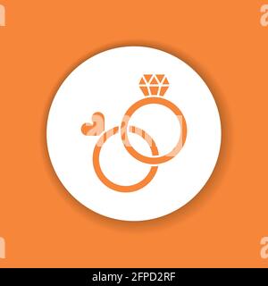 Organization of wedding events glyph color icon. Event management. Sign for web page, mobile app, button, logo. Stock Vector