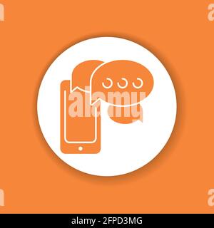 Communication with customers and clients glyph color icon. Event management. Sign for web page, mobile app, button, logo. Stock Vector