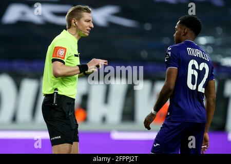 Anderlechts Lukas Nmecha Receives Yellow Card Editorial Stock Photo - Stock  Image