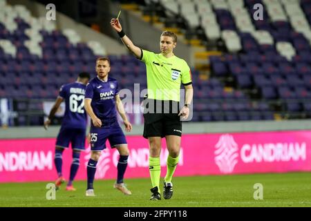 Anderlechts Lukas Nmecha Receives Yellow Card Editorial Stock Photo - Stock  Image