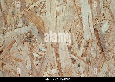 pressed wood background with texture Stock Photo
