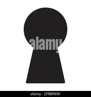 Key hole icon vector. Security, protection concept for graphic design, logo, web site, social media, mobile app, ui illustration Stock Vector