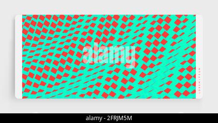 Modern background with cubes. Minimalistic geometric design. Voxel art. 3D vector illustration. Stock Vector