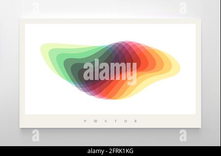 Abstract geometric design. Vector illustration made of various overlapping elements. Applicable for banners, placards, posters or flyers. Stock Vector