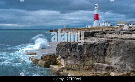 Portland Bill Lighthouse, Dorset, UK Stock Photo