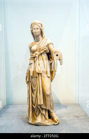 Statue of Omphale, made in Greece II sec BC Casa degli Amorini dorati (House of the Gilded cupids) Marble Pompeii archaeological site, Italy